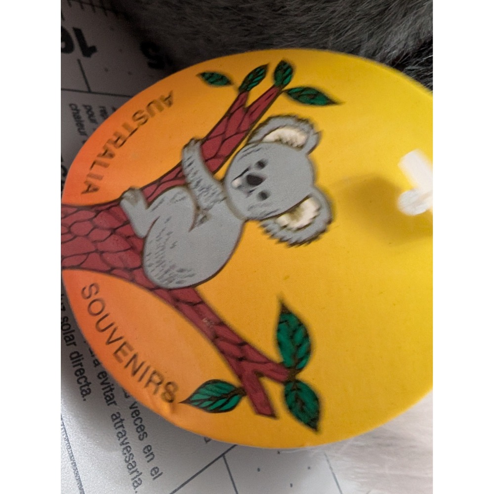 Sunwood Souvenir Australia Koala Bear love heart ribbon bow w/ org tags 6 in - Picture 6 of 10